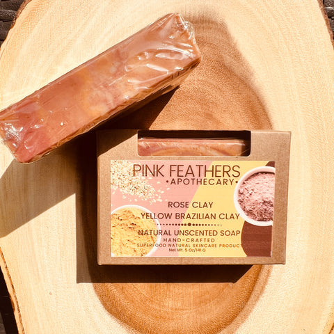 Rose & Yellow Clay Soap-Unscented